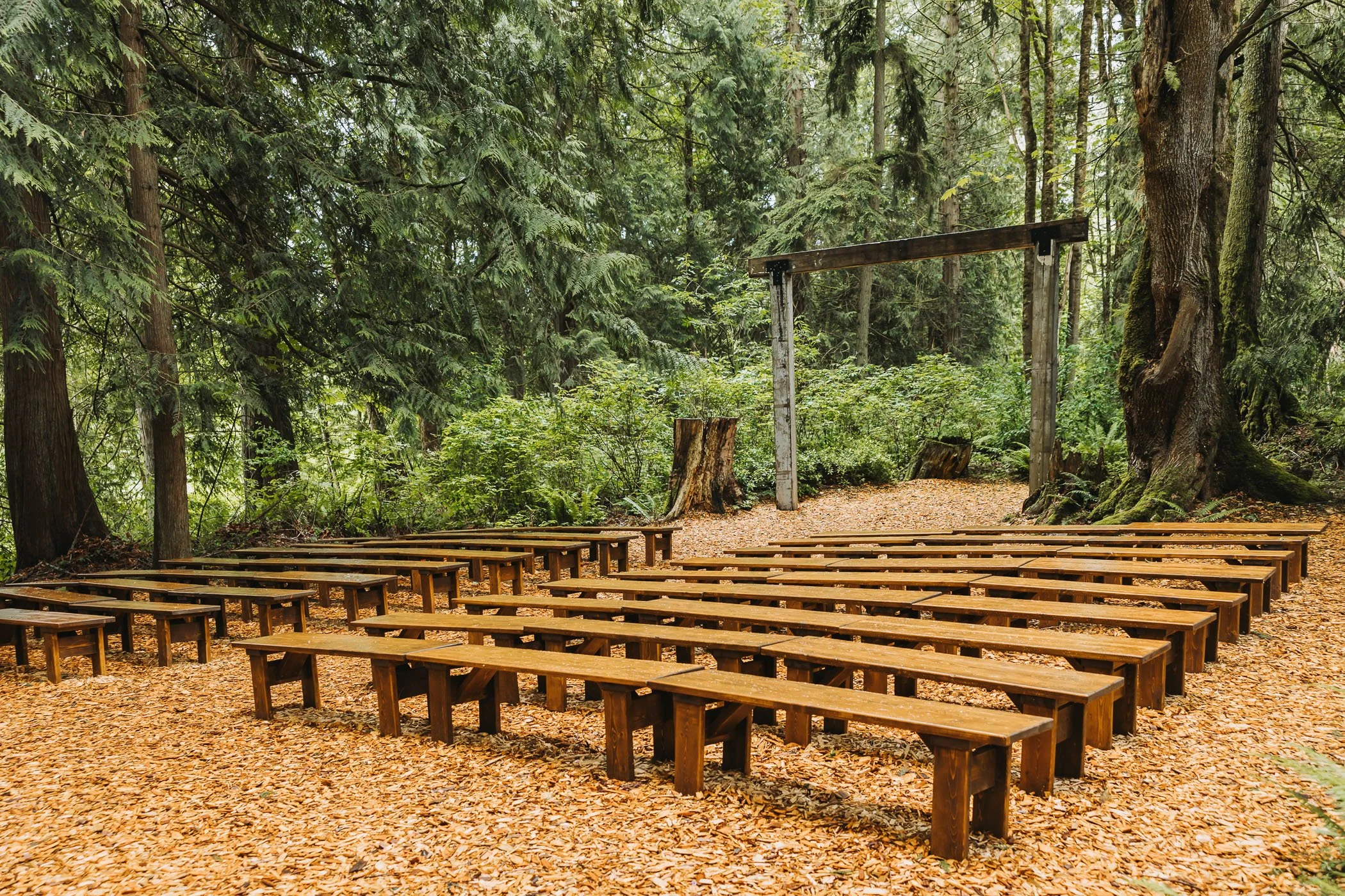 Ceremony at Twin Willow Gardens in Snohomish, WA