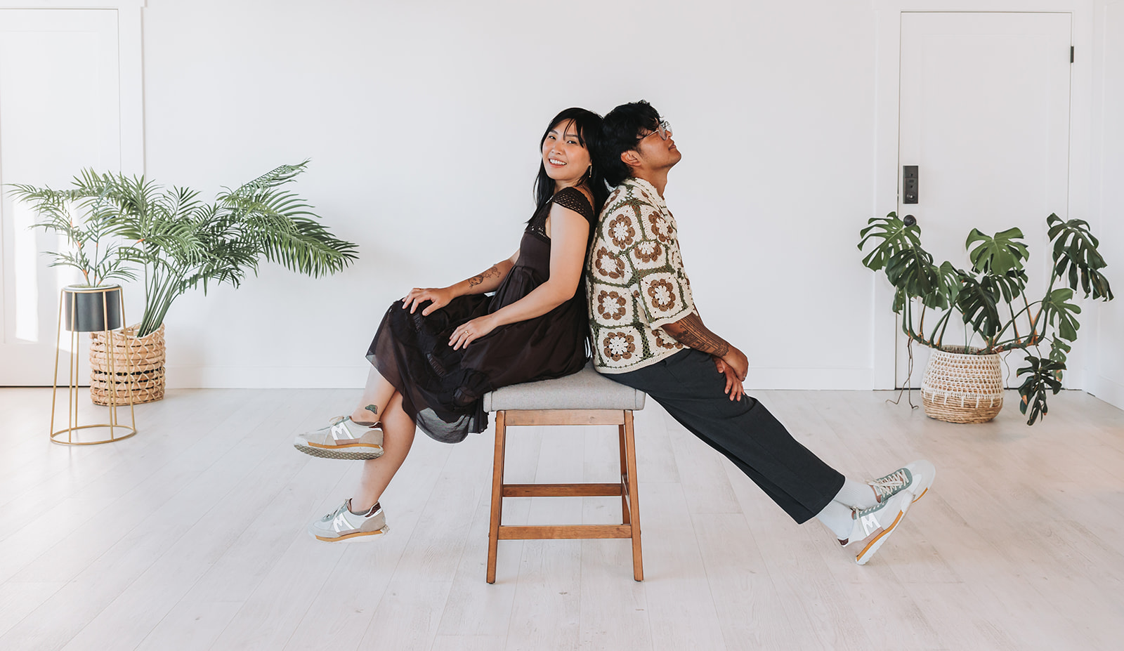 Couples Studio Portrait Session in North City Studio in Seattle, WA
